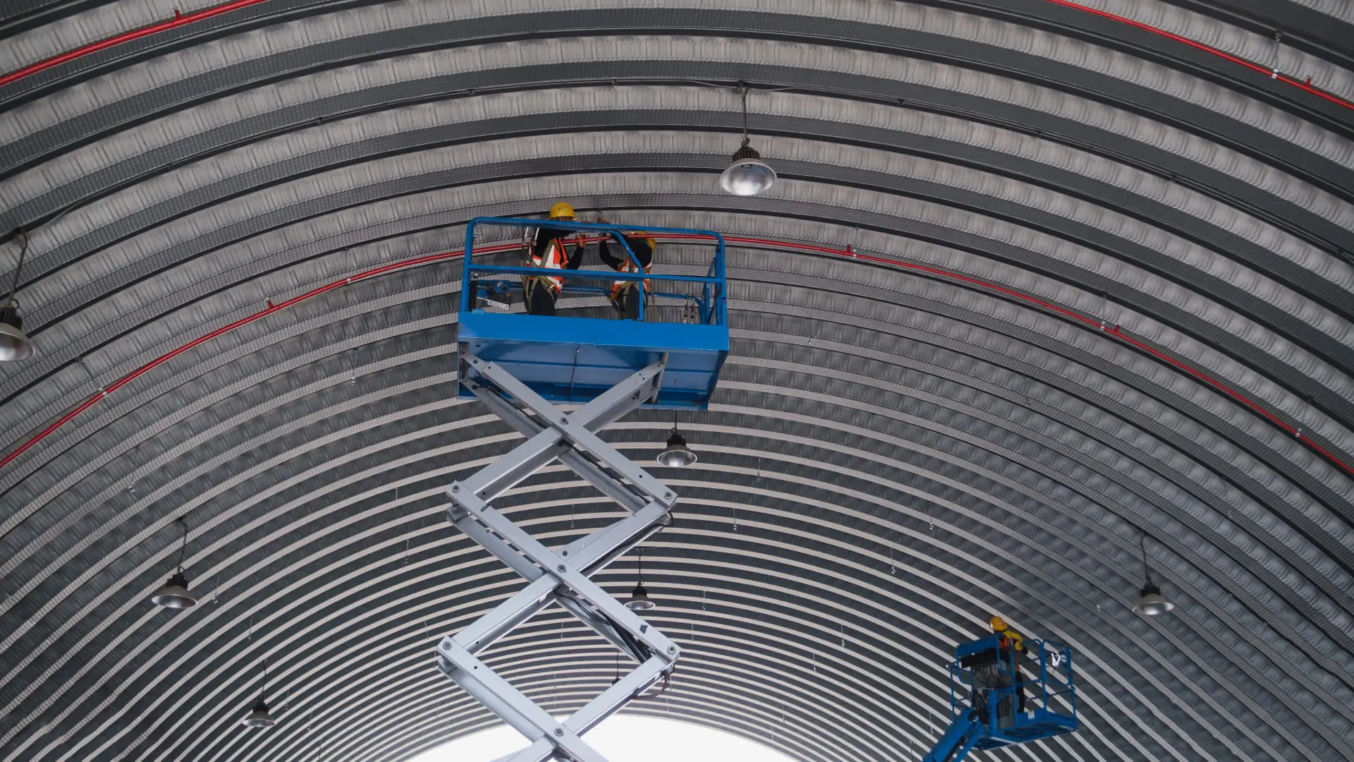 Élévation et échafauds