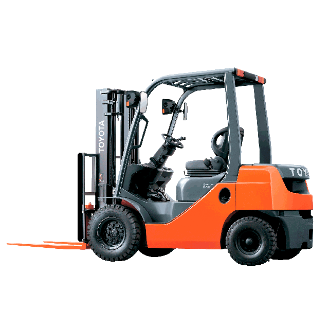 5000 lb Forklift 189in solid pneumatic propane