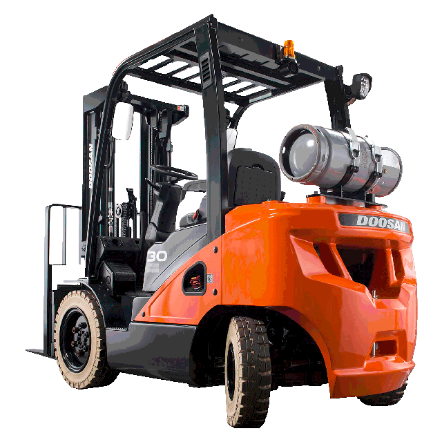 6000 lb Forklift 240in solid pneumatic propane