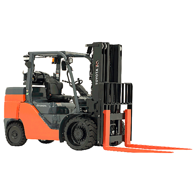 8000 lb Forklift 187in solid pneumatic propane