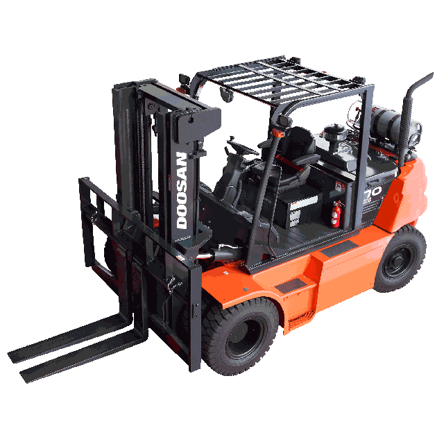 Chariot élévateur 15500 lb 185po pneumatique cabine propane