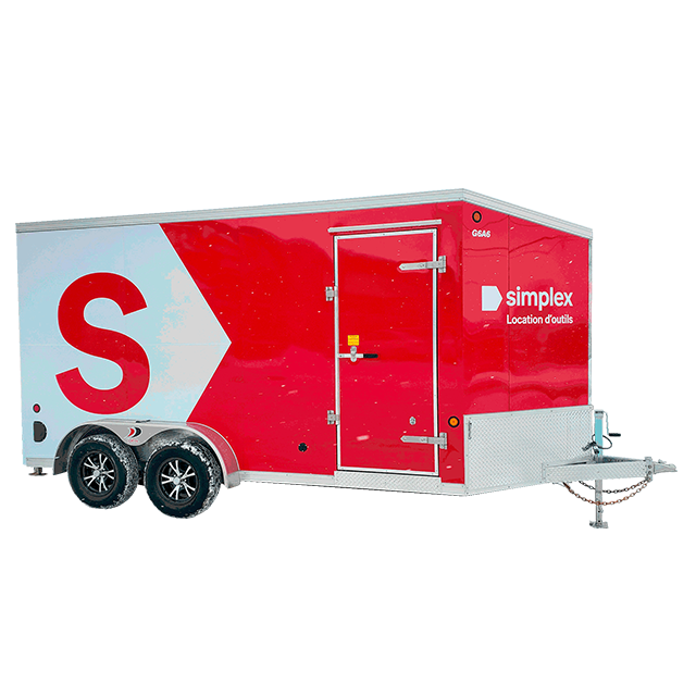 Enclosed trailer 7 x 14 ft 6500 lb
