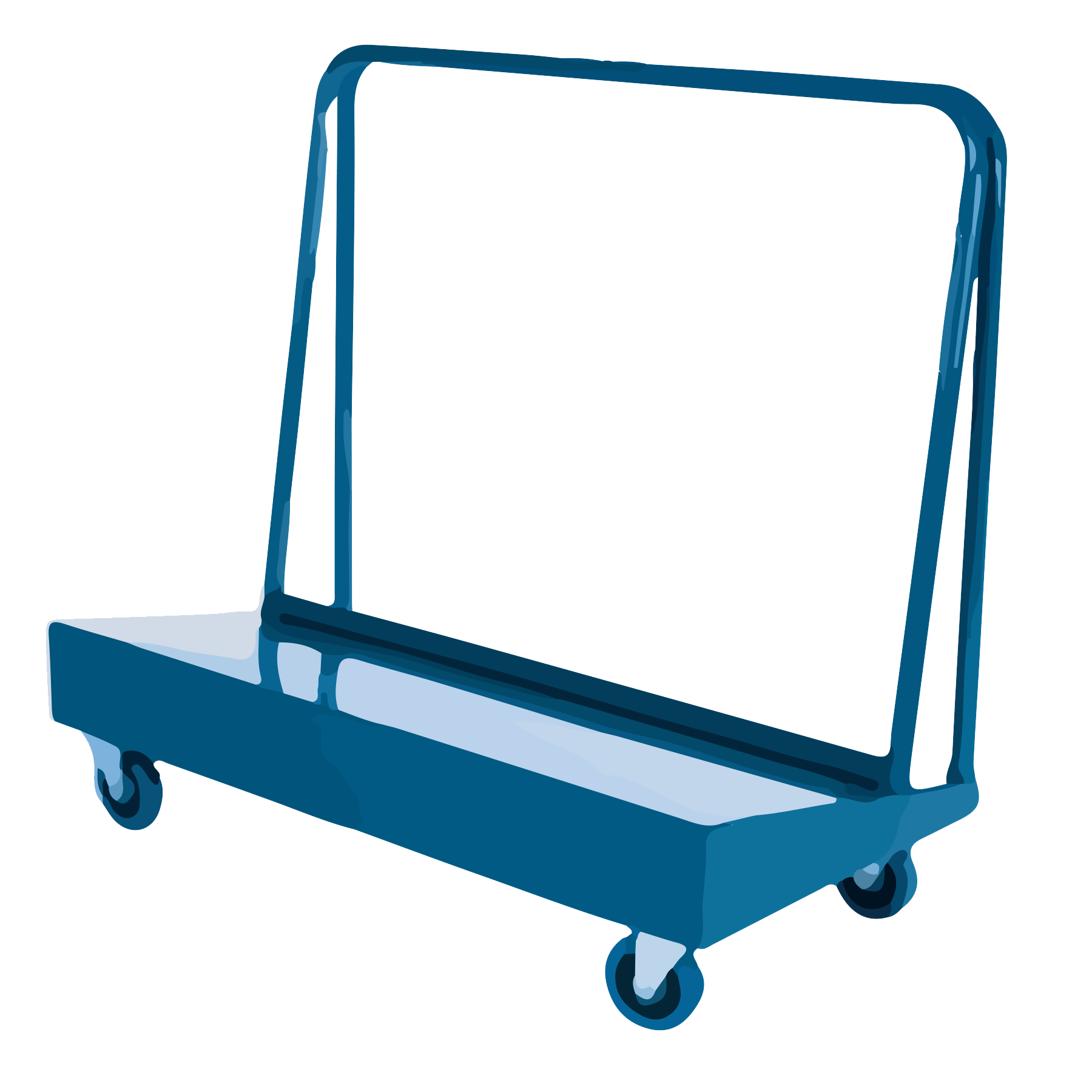 Chariot à panneau 24 po x 48 po 2000 lb