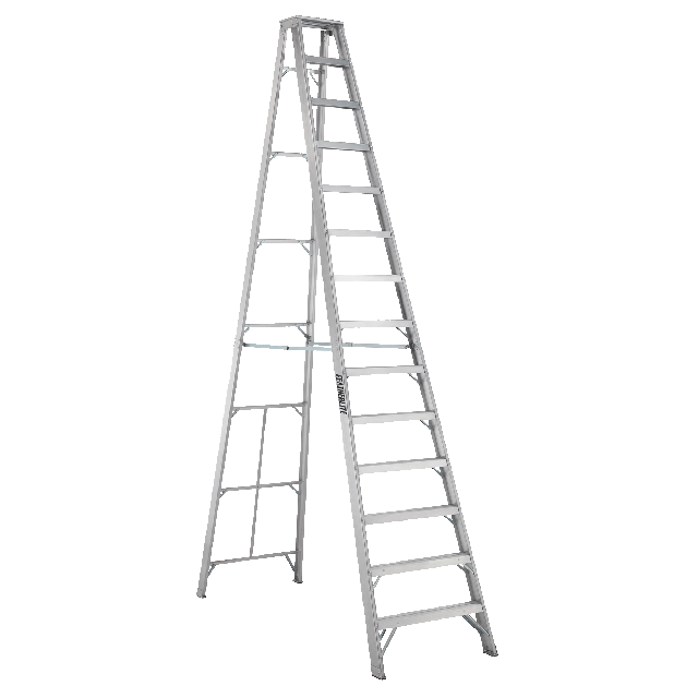 Aluminum step ladder 14 ft