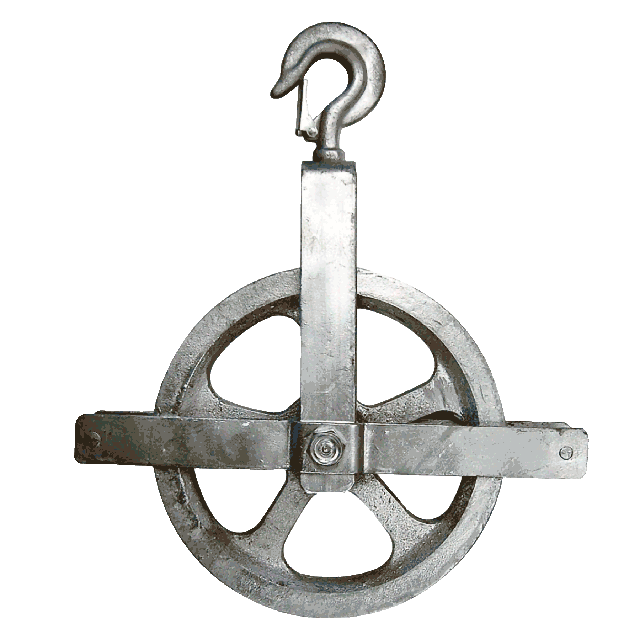 Poulie pour échafaudage 12 po câble 3/4 po à 1 po