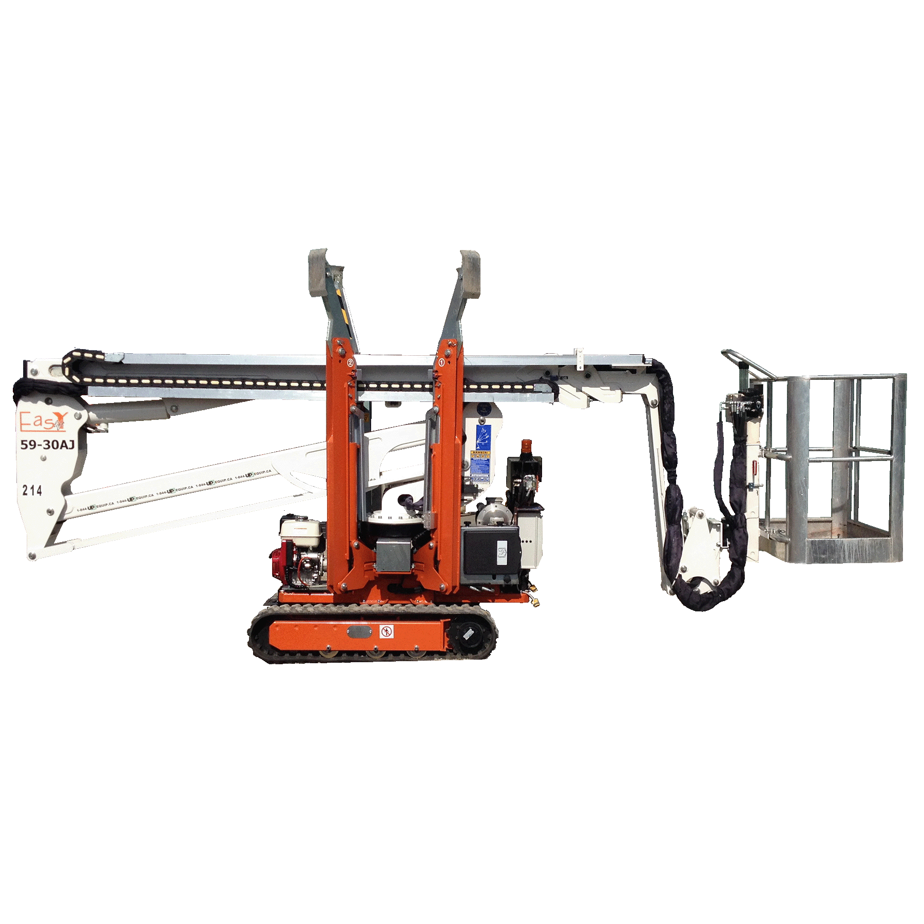 Articulated boom on tracks 53 feet gas or 110V