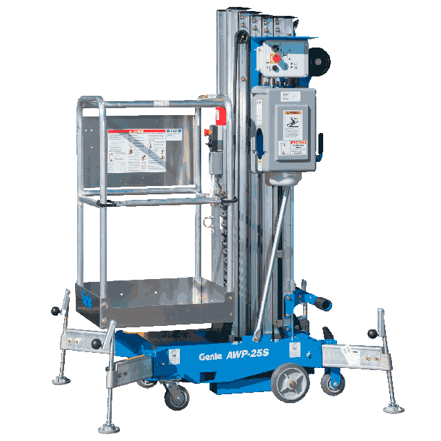 25ft Push around vertical mast lift electric