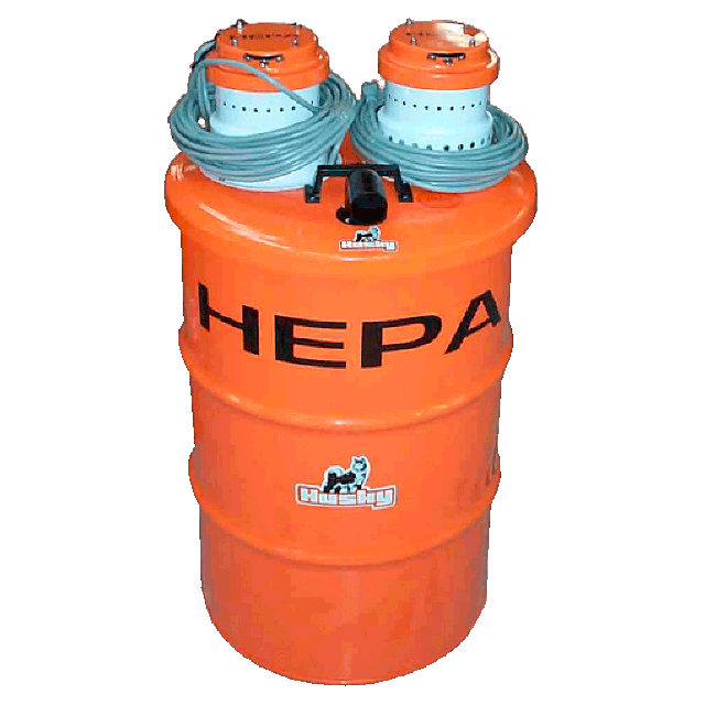 HEPA vacuum 45 gal
