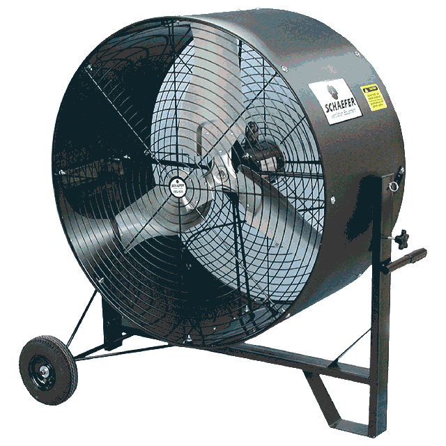 Ventilateur 36 po sur roues ajustable